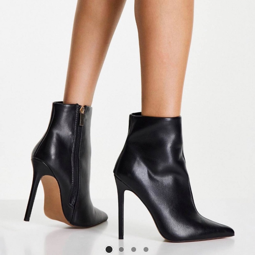 ASOS Design Emerald High Heeled Boot-Wide Fit
